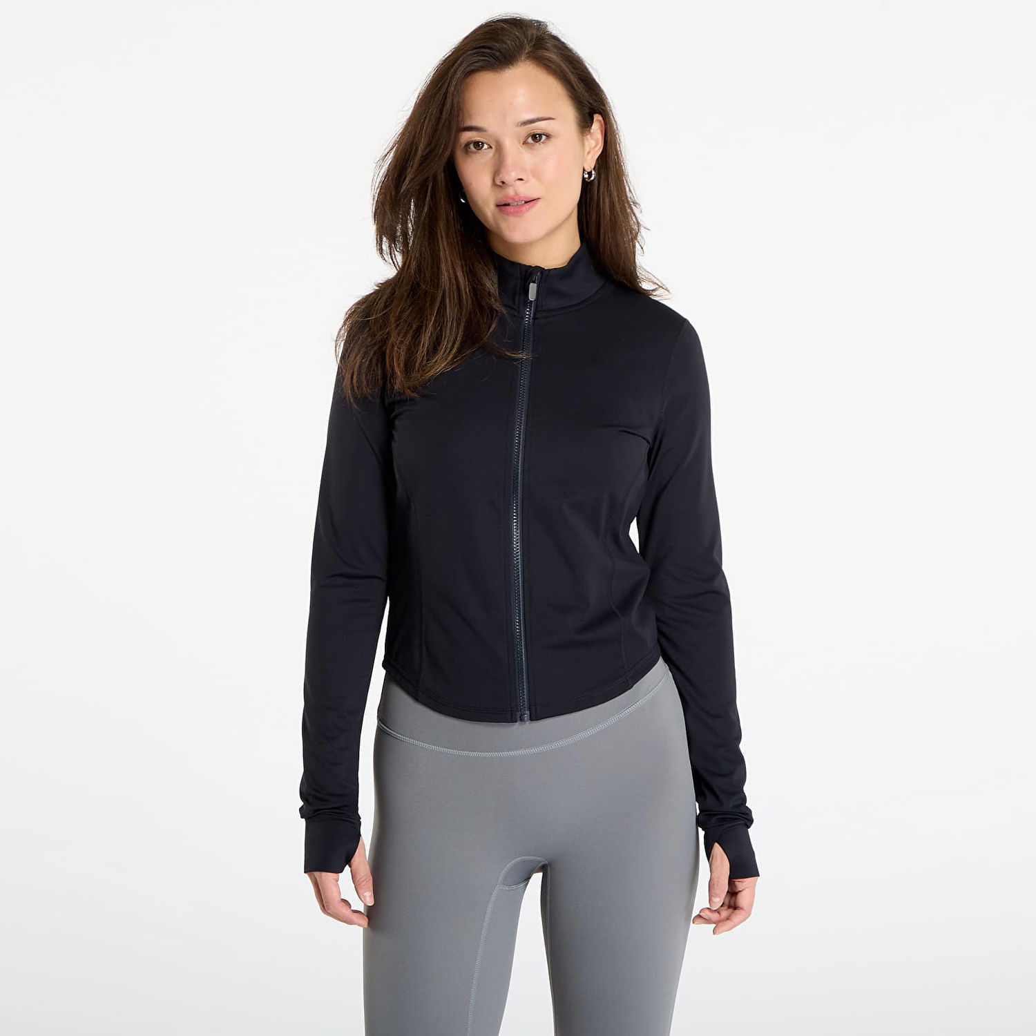 Jakke Urban Classics Slim Full-Zip Sports Jacket with Thumbholes Sort | TB7803-00007, 0