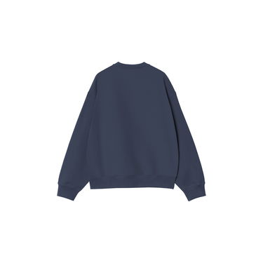Sweatshirt Carhartt WIP Label Script Sweatshirt Blå | I034429_7, 3