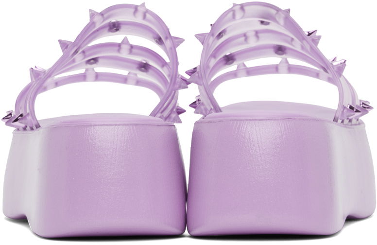 Skopleje Jean Paul Gaultier Jean Paul Gaultier Melissa Edition 'The Becky Punk Love' Platform Slides Lilla | 23/12-F-CS002-X033-29, 1