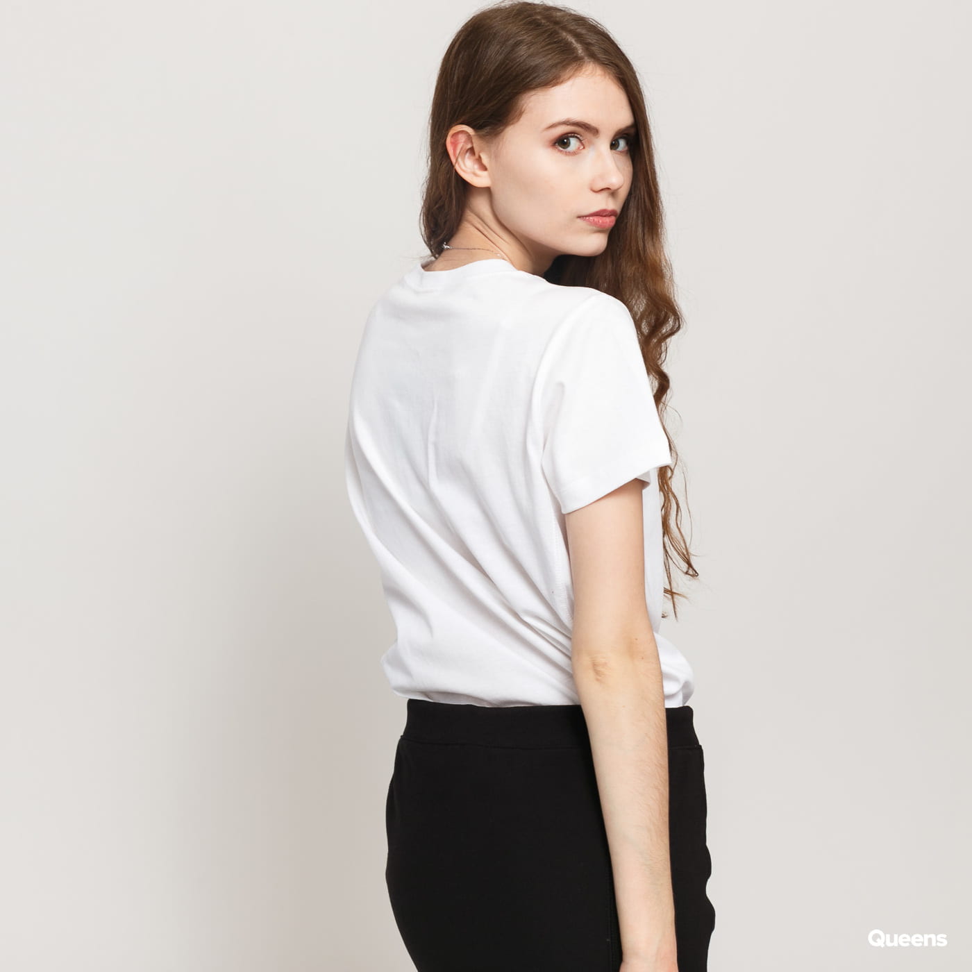 T-shirt Champion RW Small Script Logo Hvid | 112195  S21 WW001, 1
