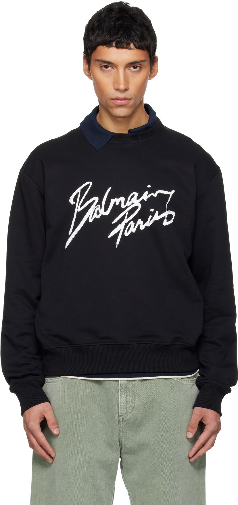 Sweatshirt Balmain 'Balmain Paris' Sweatshirt Sort | FH2JQ120BD27