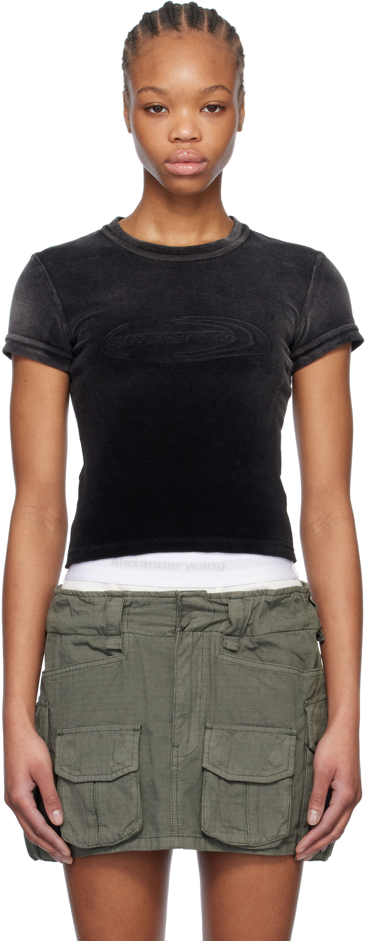 Nederdel Alexander Wang Alexander Wang.t Faded Baby Tee Grøn | 4CC1251563, 0