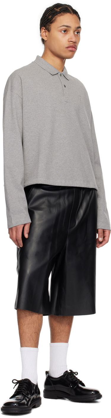 Sweater AMI Paris de Cœur Sweater Sort | UKS042.KN0039, 3