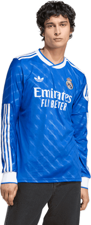 Jersey adidas Originals adidas Originals Real Madrid Long Sleeve 3rd Jersey Blå | jw4054, 4