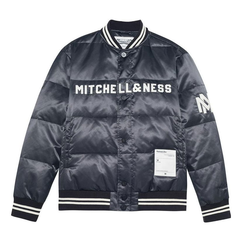 Bomberjakke Mitchell & Ness Mitchell & Ness Men's Down Bomber Jacket Blå | MNSYAWTODJ025-BLK