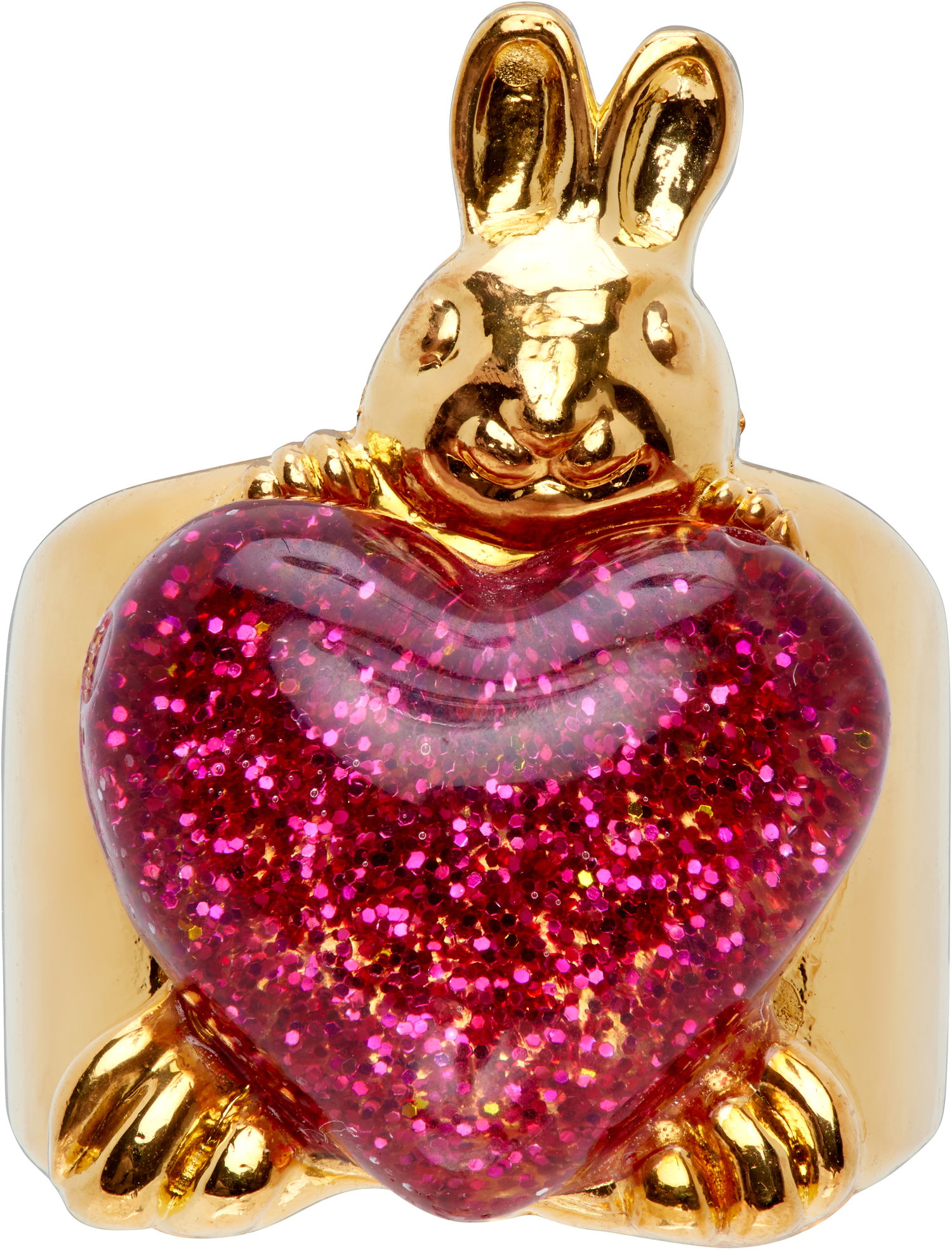 Ring Chopova Lowena Chopova Lowena Belly Bunny Heart Ring Flerfarvet | 6654, 0
