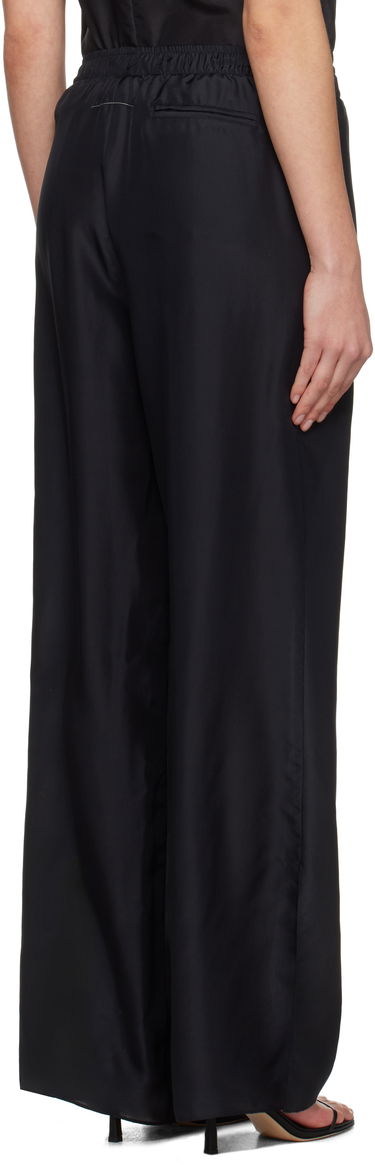 Bukser Maison Margiela MM6 Maison Margiela Light Silk Pyjama Pants Sort | S52KA0529 M35244, 2