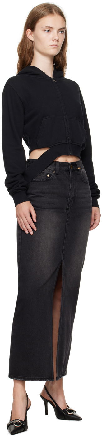 Sweatshirt We11done We11done Distressed Zip-Up Hoodie Sort | WD-TJ2-24-808-W-BK, 3