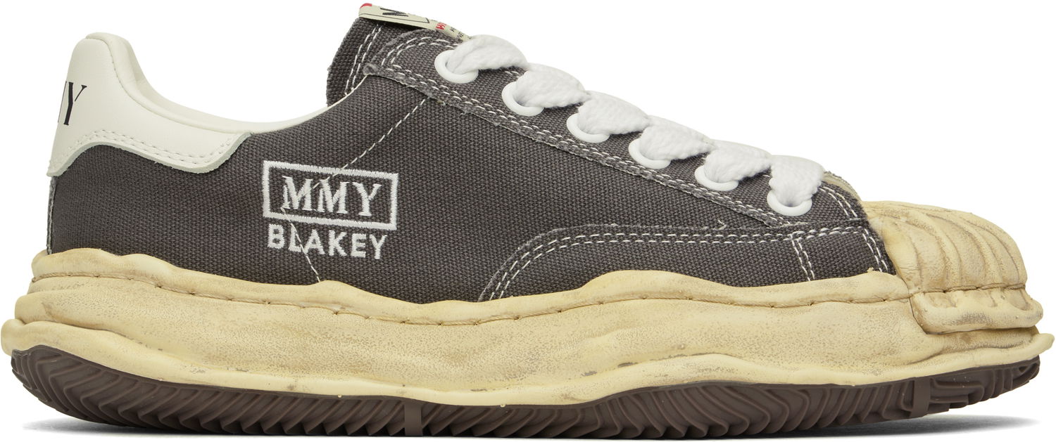 Sneakers og sko Maison MIHARA YASUHIRO Blakey OG Dyed Sole Canvas Low-Top Grå | A13FW728, 0