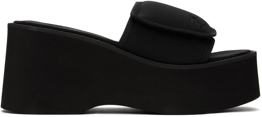 Sneakers og sko Courrèges Scuba Wave Platform Sandals Sort | 124SSD007NE0005, 0