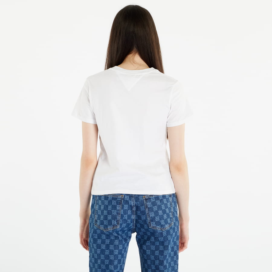 T-shirt Tommy Hilfiger TOMMY JEANS Regular Color Serif T-Shirt Hvid | DW0DW15447 YBR, 1