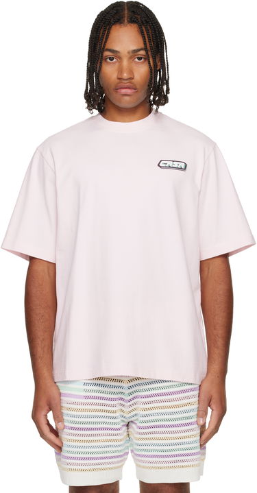 T-shirt Casablanca 'Casa' Racing Oversized Short Sleeve T-shirt Lyserød | M-AW25-JTS-044-01, 0