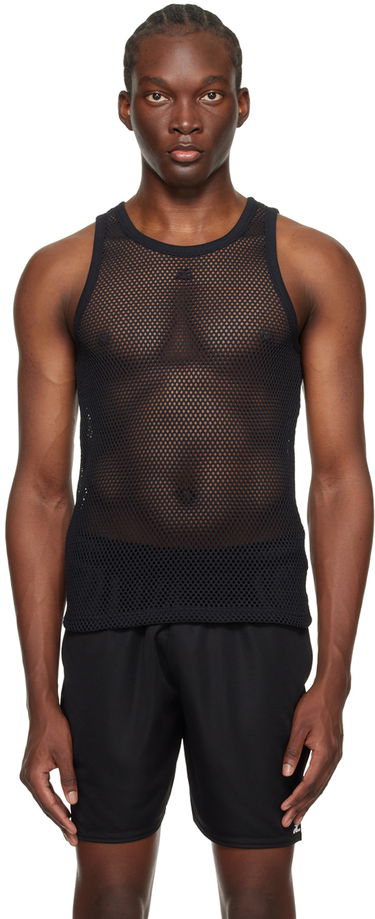 Tanktop Courrèges Courrèges Mesh Tank Top Sort | 124JDE011JS0119, 0