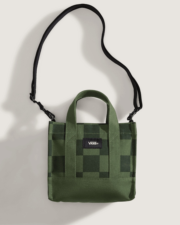 Mulepose Vans Lil Pergs Checkered Tote Bag Grøn | VN000HRWEN6, 0