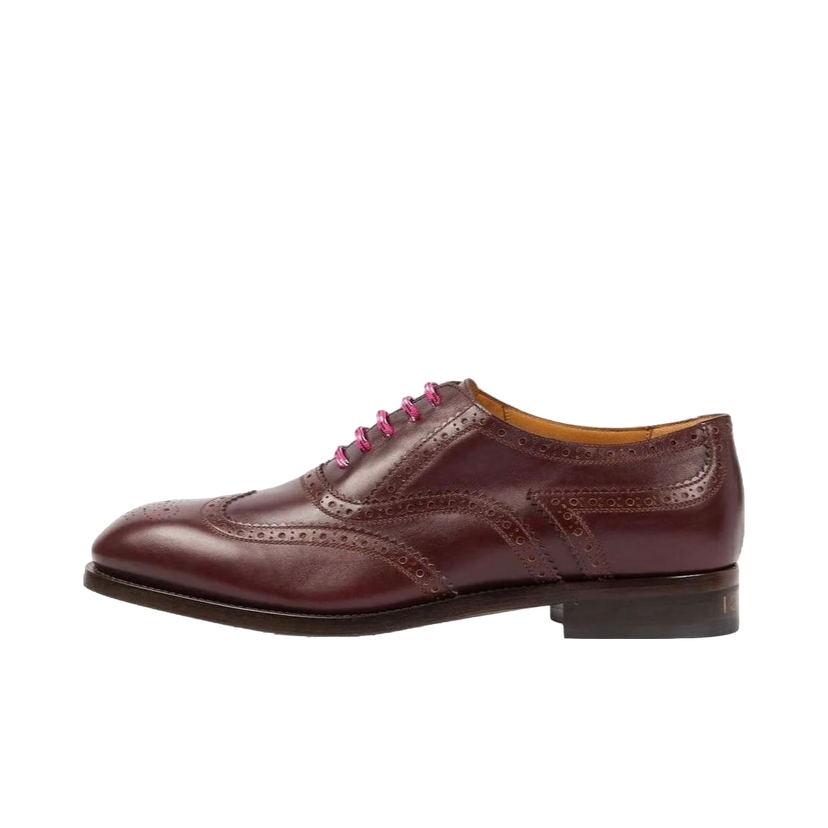Sneakers og sko Gucci Lace-up Shoes Burgundy Brun | 723694 1W600 6039