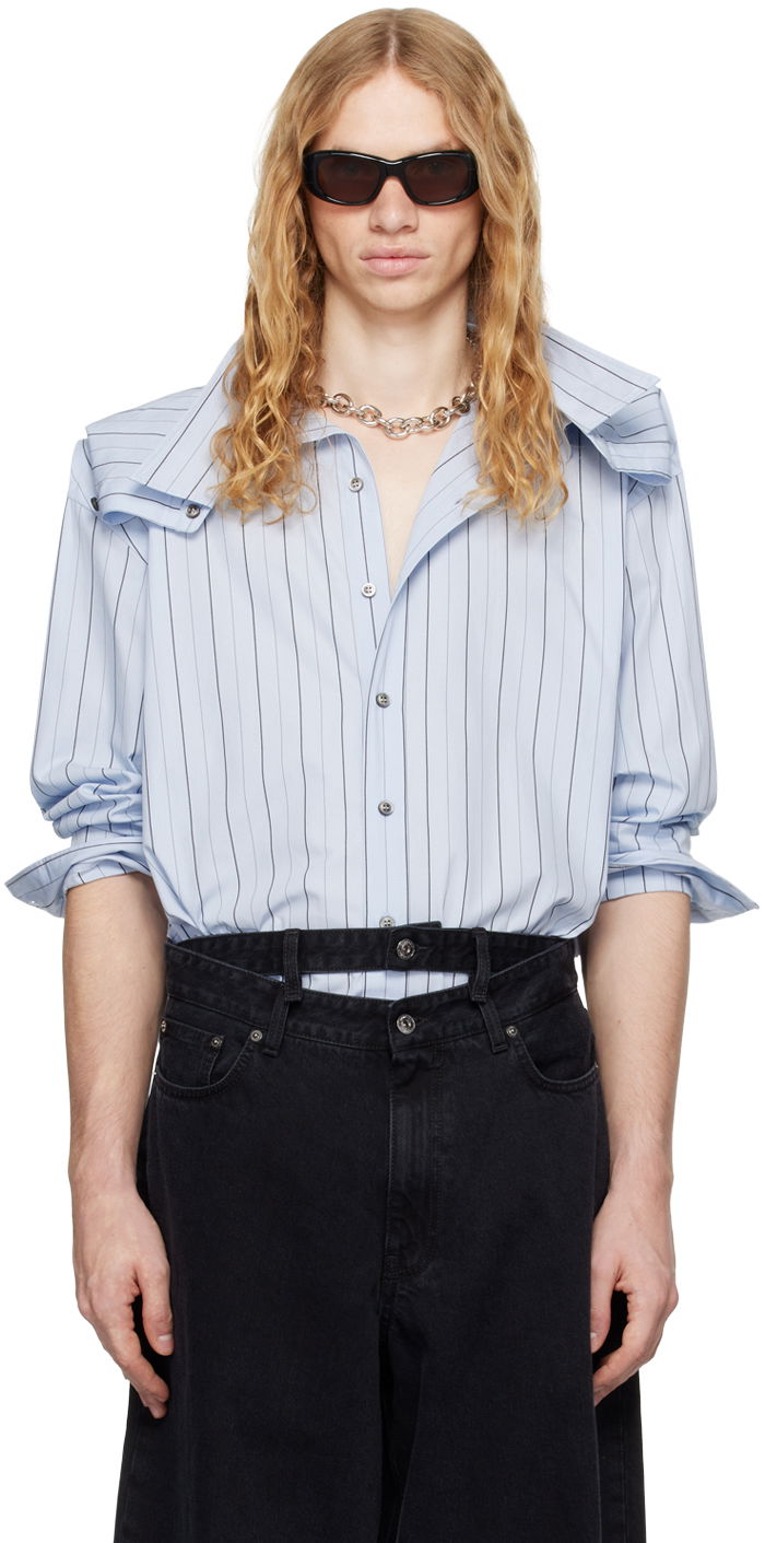Skjorte Y/PROJECT Chain Shirt Blå | 101SI001
