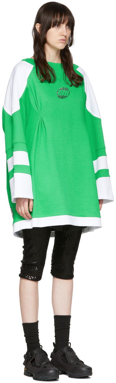 Sweater We11done We11done Cotton T-Shirt Dress Grøn | WD-TO1-22-567-W-GR, 1