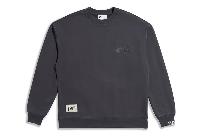 Sweatshirt BAPE BAPE x Highsnobiety Crewneck Charcoal Grå | 1J73-113-902
