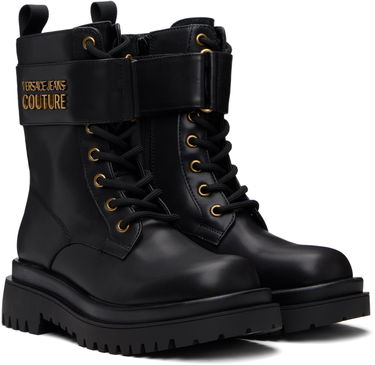 Sneakers og sko Versace Versace Jeans Couture Logo Hardware Boots Sort | E79VA3S64_E71570, 3