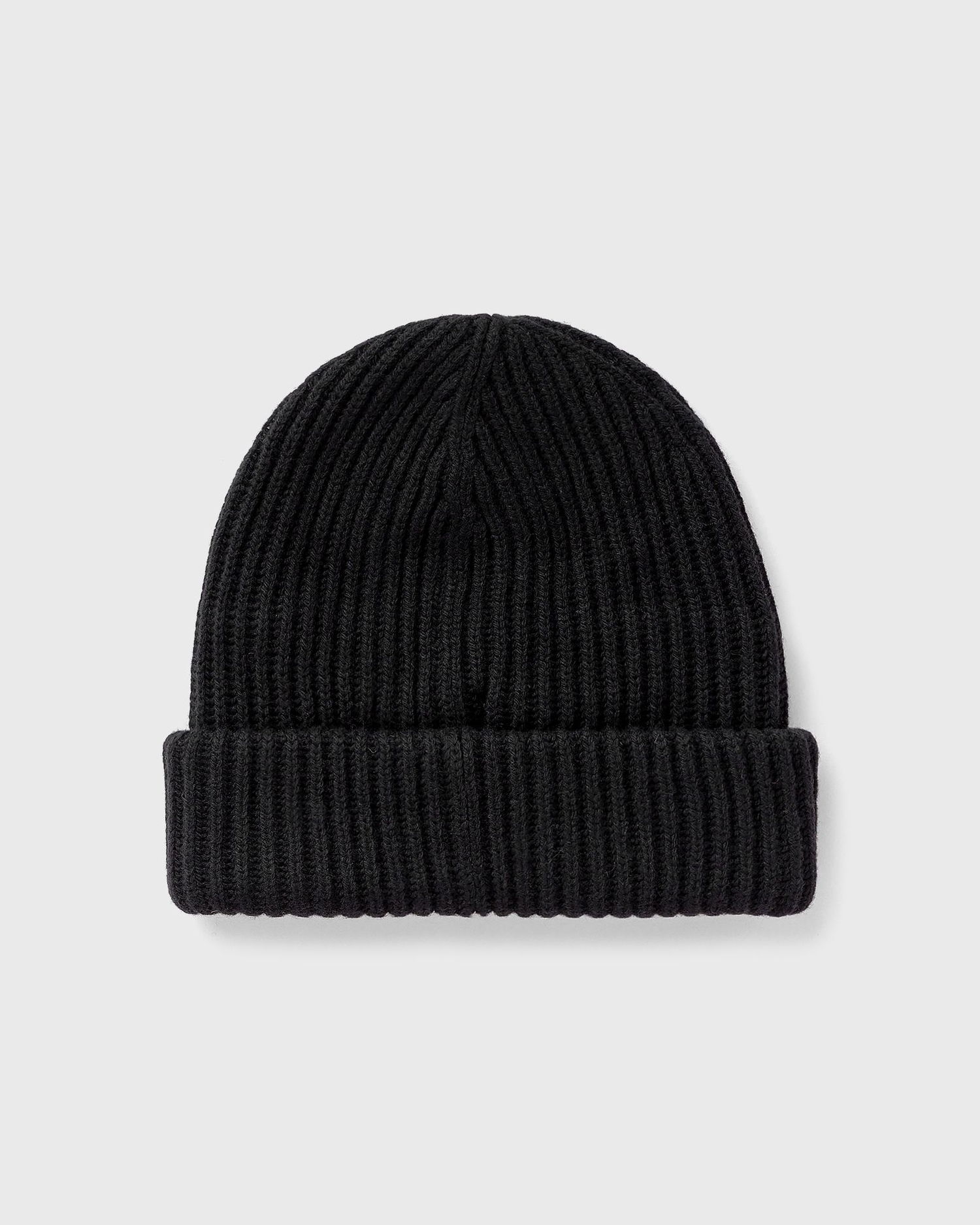 Beanie GANNI Logo Structured Rib Beanie Sort | A4429-099, 1
