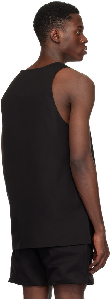 Tanktop We11done We11done Scoop Neck Tank Top Sort | WD-BL1-24-118-M-BK, 2