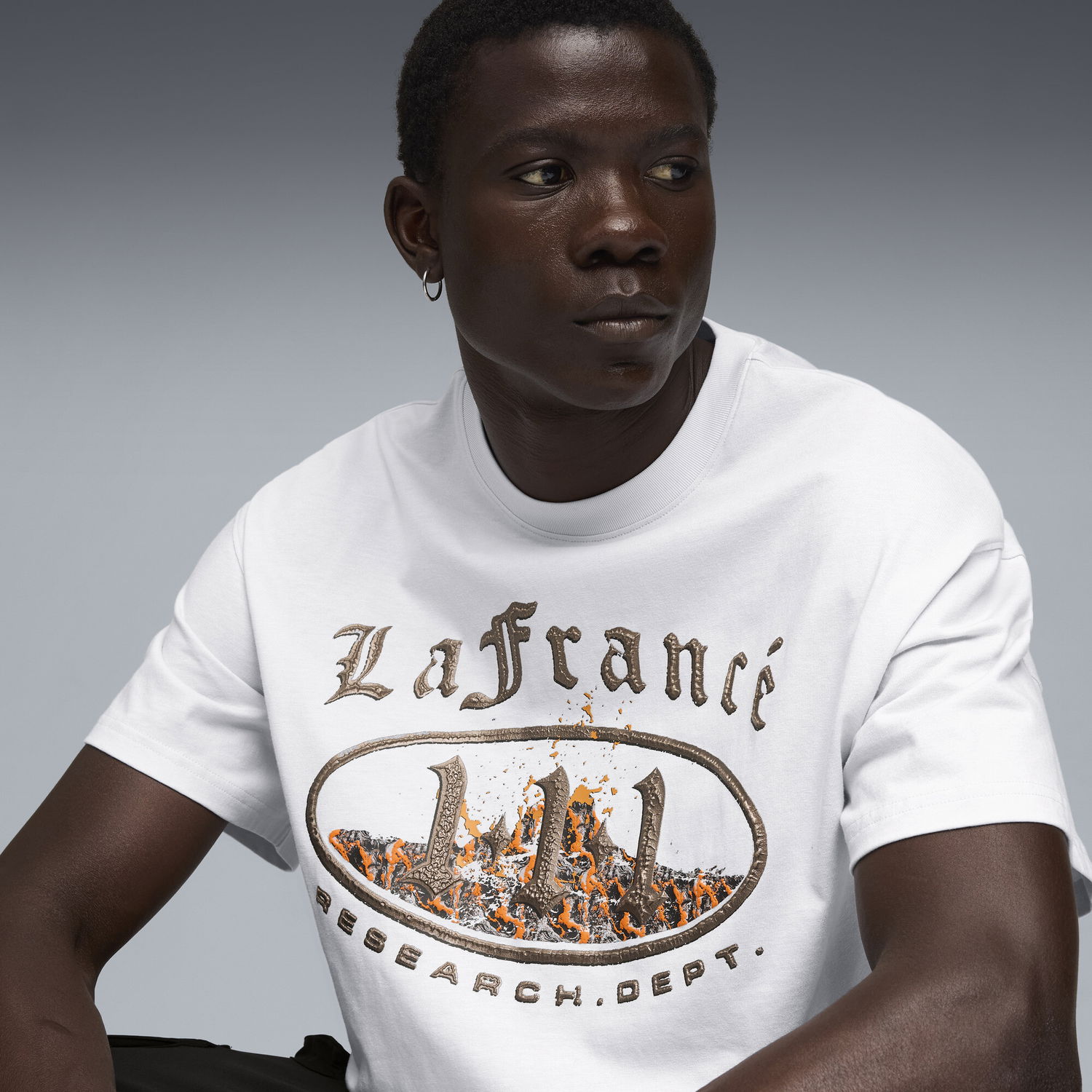 T-shirt Puma LAFRANCE HEEM Graphic Tee Hvid | 632477_01, 1