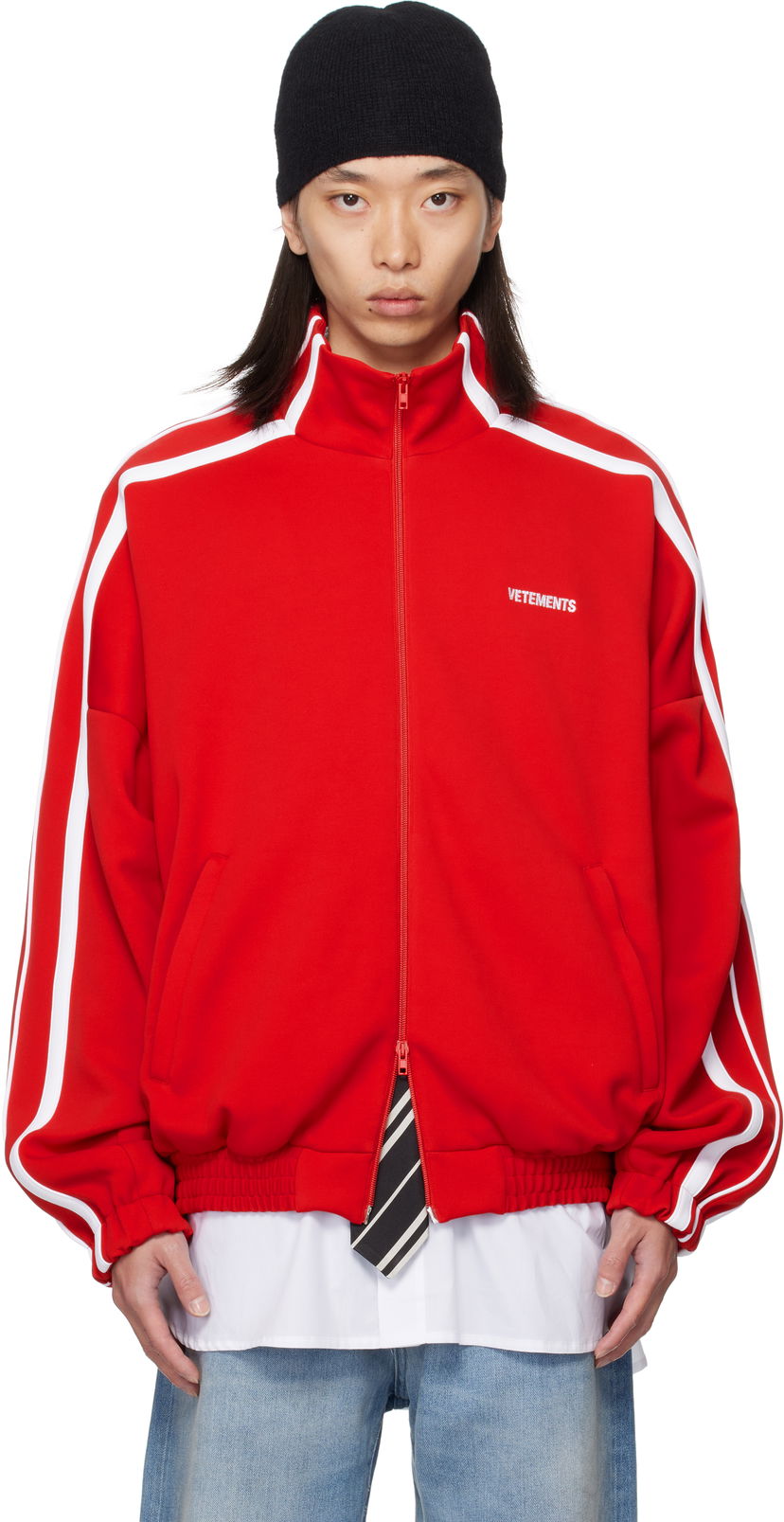 Jakke VETEMENTS Vetements Gym Track Jacket Rød | UH76GJ300R