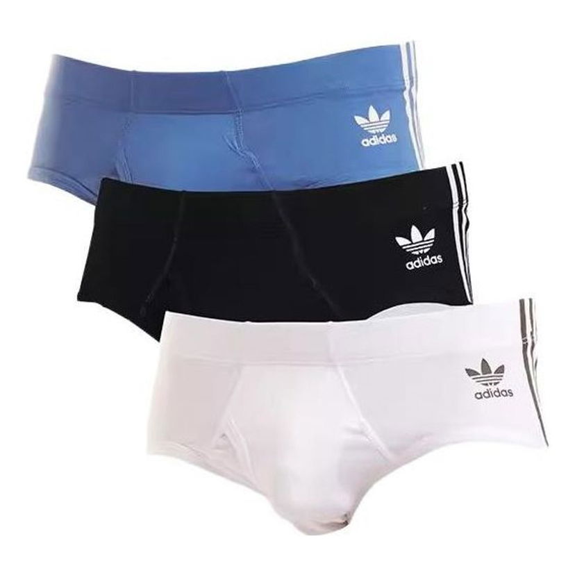 Boksere adidas Originals Originals 3 Stripe Briefs Blå | 4A1M50-909