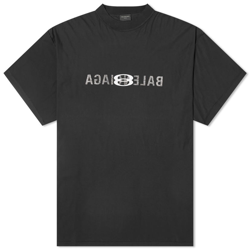 T-shirt Balenciaga AI Logo Print T-Shirt Sort | 787358-TQVJ4-1569