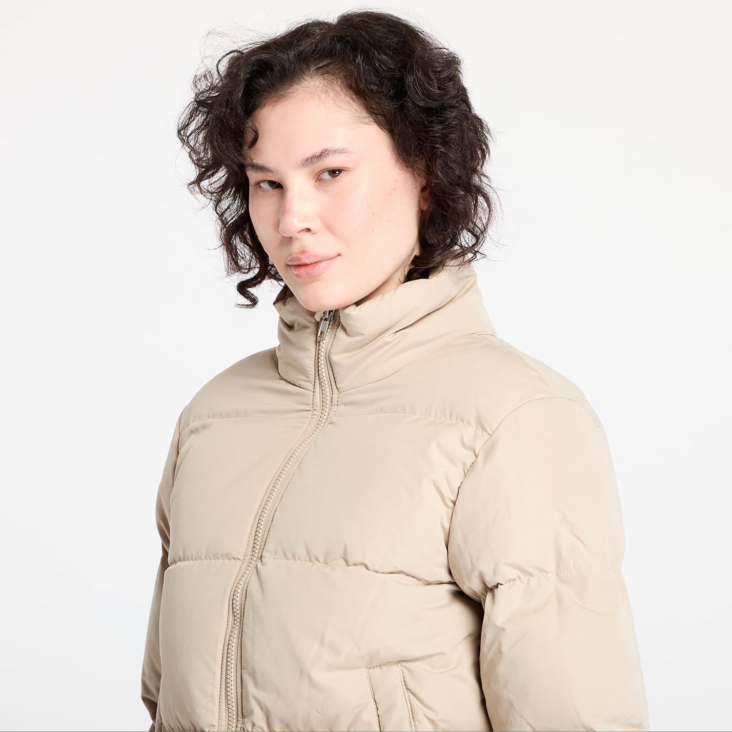 Puffer jakke Urban Classics Short Puffer Jacket Beige | TB4759-04732, 1