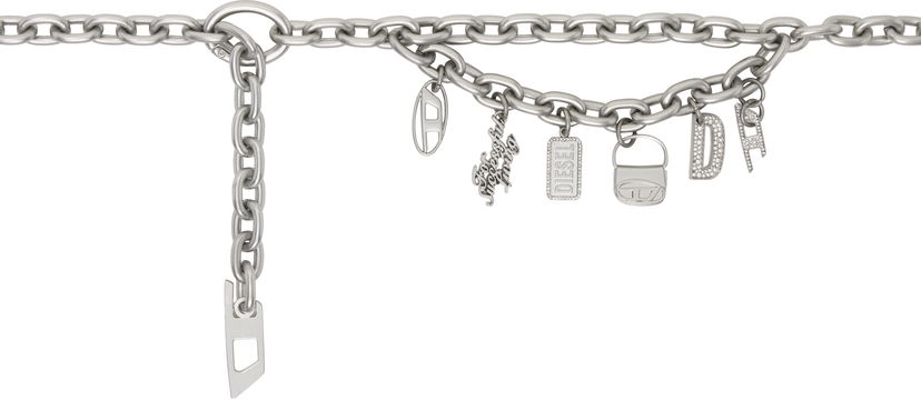 Halskæde Diesel Hoshi Edition Multicharm Chain Belt Metalisk | X10248 PR581