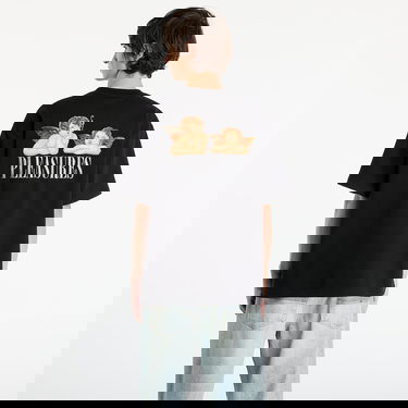 T-shirt Pleasures Dynamic Short Sleeve Crewneck T-Shirt with Cherub Graphic Sort | P25F046-BLACK, 2