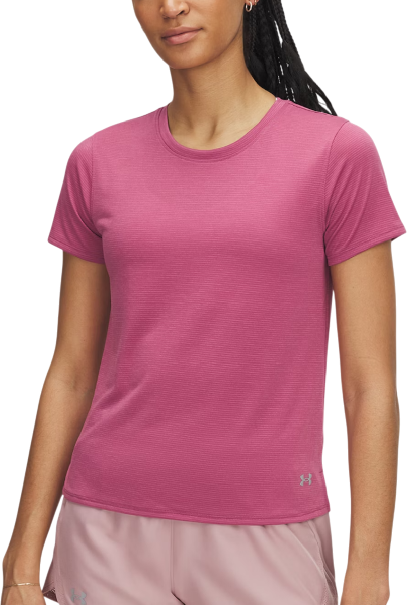 T-shirt Under Armour Under Armour UA Launch Short Sleeve T-Shirt Lyserød | 1382434-659