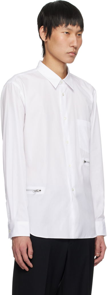 Skjorte Comme des Garçons Homme Deux Cotton Broad Shirt Hvid | DO-B027-051, 1