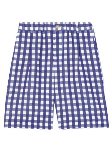 Shorts Jacquemus Le Gelati Pleated Mørkeblå | 225PA009-1005 3AP