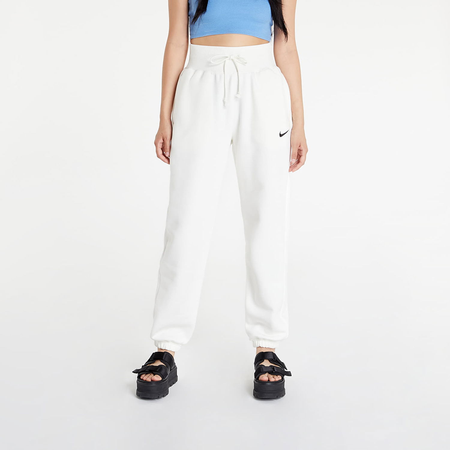 Joggingbukser Nike Sportswear Phoenix Fleece High-Waisted Hvid | DQ5887-133, 0