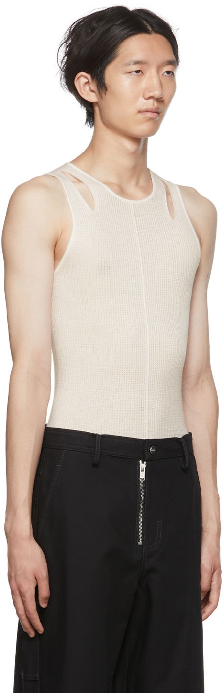 Tanktop Dion Lee Cutout Tank Top Hvid | C7089P22, 1