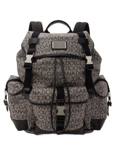 Rygsæk Dolce & Gabbana Re-Edition Jacquard Grå | BM2228AJ705