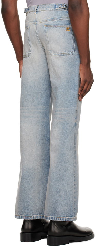 Jeans Courrèges Courrèges Multiflex Wide Leg Jeans Blå | 124DPA201DE0016, 2