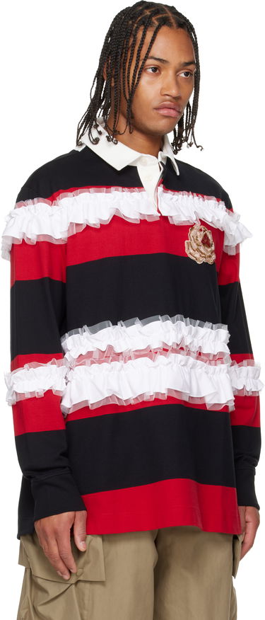 Polo skjorte Simone Rocha Simone Rocha Ruffle Rugby Polo Flerfarvet | 5360B 1282, 1