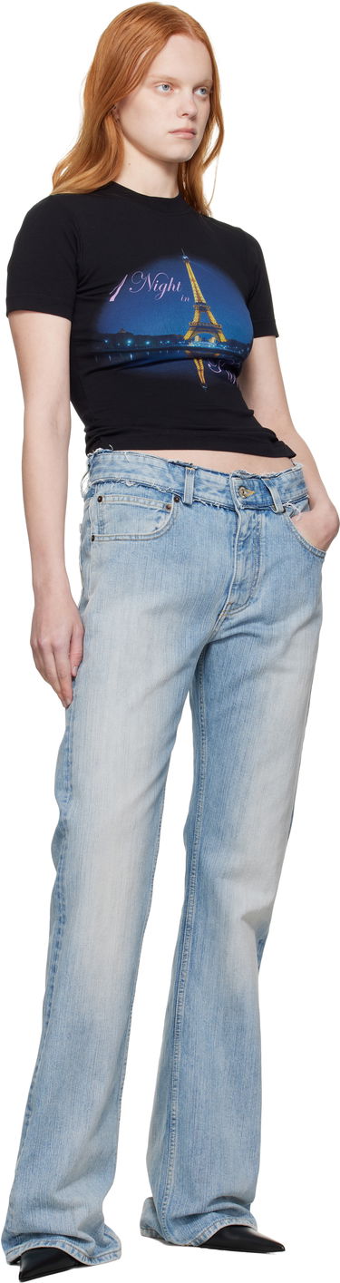 T-shirt VETEMENTS Vetements Fitted 'Night In Paris' T-Shirt Sort | WH76TR430B, 3