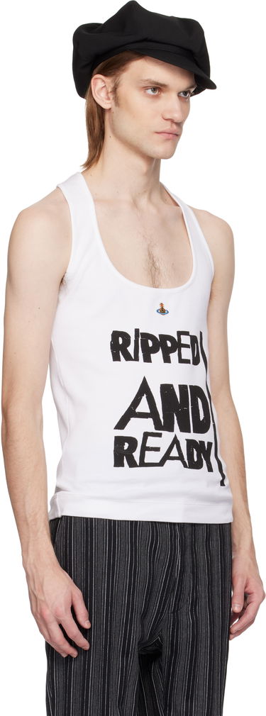 Tanktop Vivienne Westwood Vivienne Westwood 'Ripped & Ready' Tank Top Hvid | 2G010007-J009C-, 1
