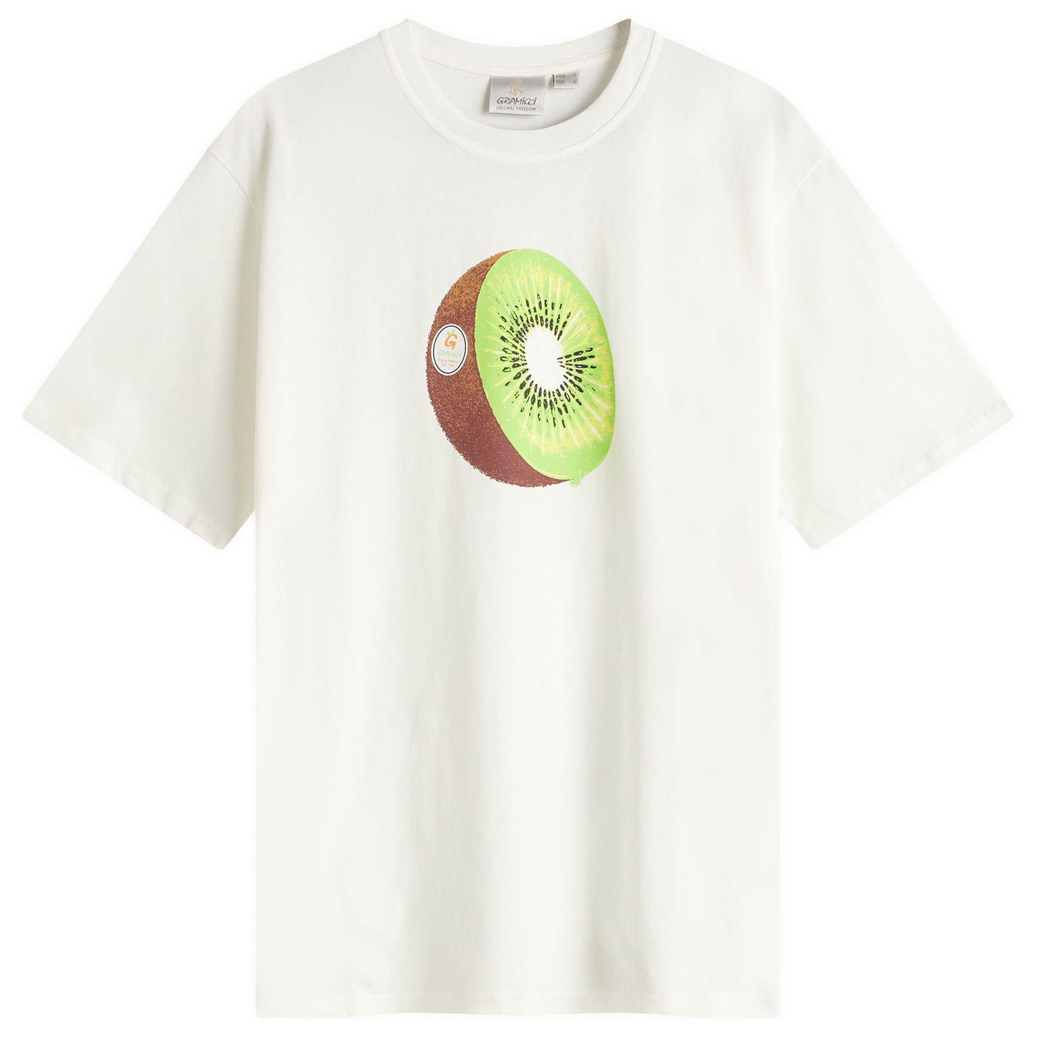 T-shirt GRAMICCI Men's Kiwi Graphic T-Shirt, Size Large Hvid | G5SU-T169-WHT, 1