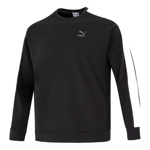 Sweater Puma Crew Neck Logo Sweatshirt Sort | 538830-56