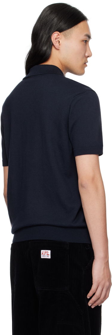 Polo skjorte A.P.C. A.P.C. Grégoire Polo Shirt Mørkeblå | COHFS-H23303, 2
