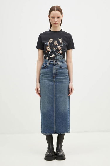 Nederdel Fiorucci Denim Midi Skirt Blå | W01FPDSK176DN01DN02, 5