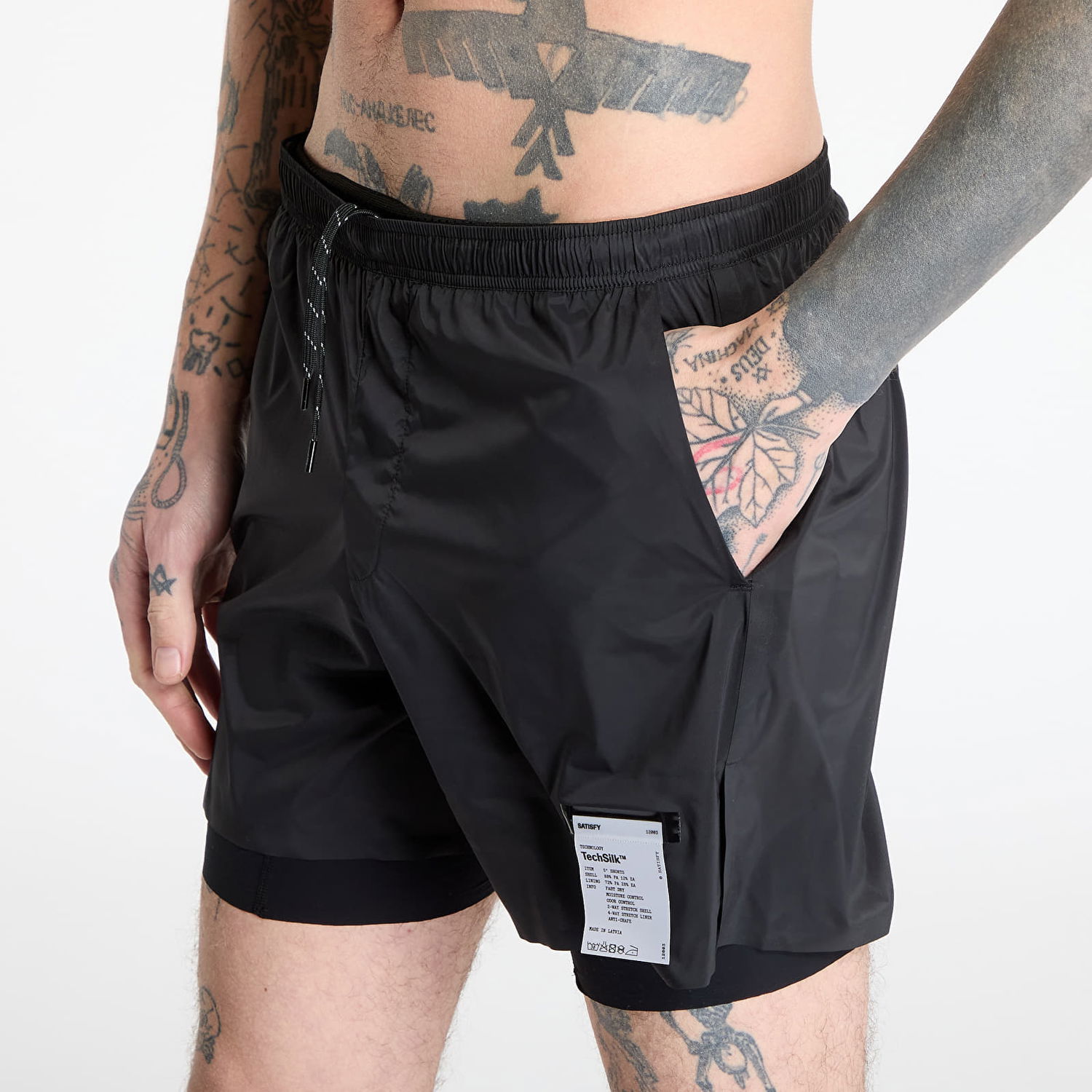Shorts Satisfy Satisfy TechSilk 5 Shorts Sort | 12003-BK, 1