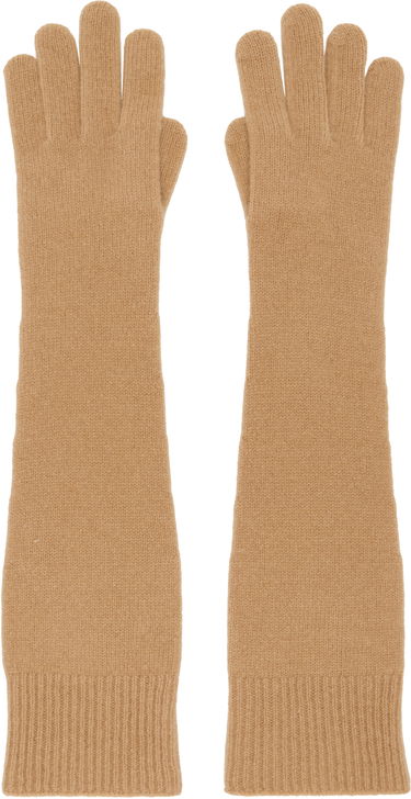 Handsker TOTEME TOTEME Long Knit Gloves Brun | 244-WSG0009-YA0004, 0