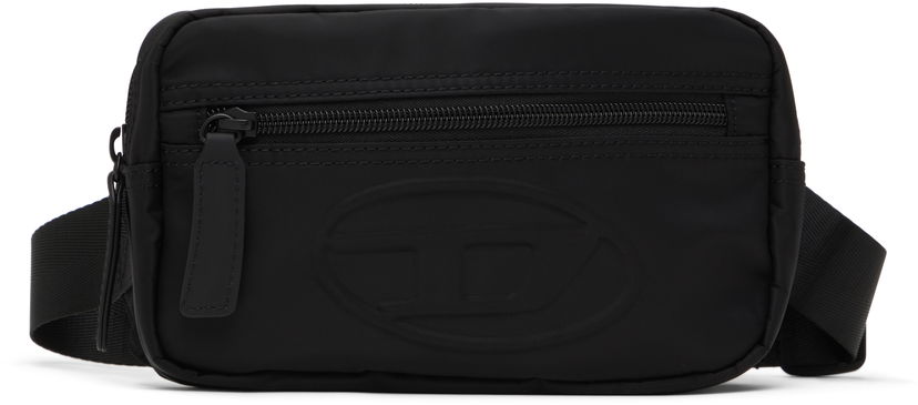 Taljetaske Diesel Diesel Embossed-Logo Belt Bag Sort | J01926