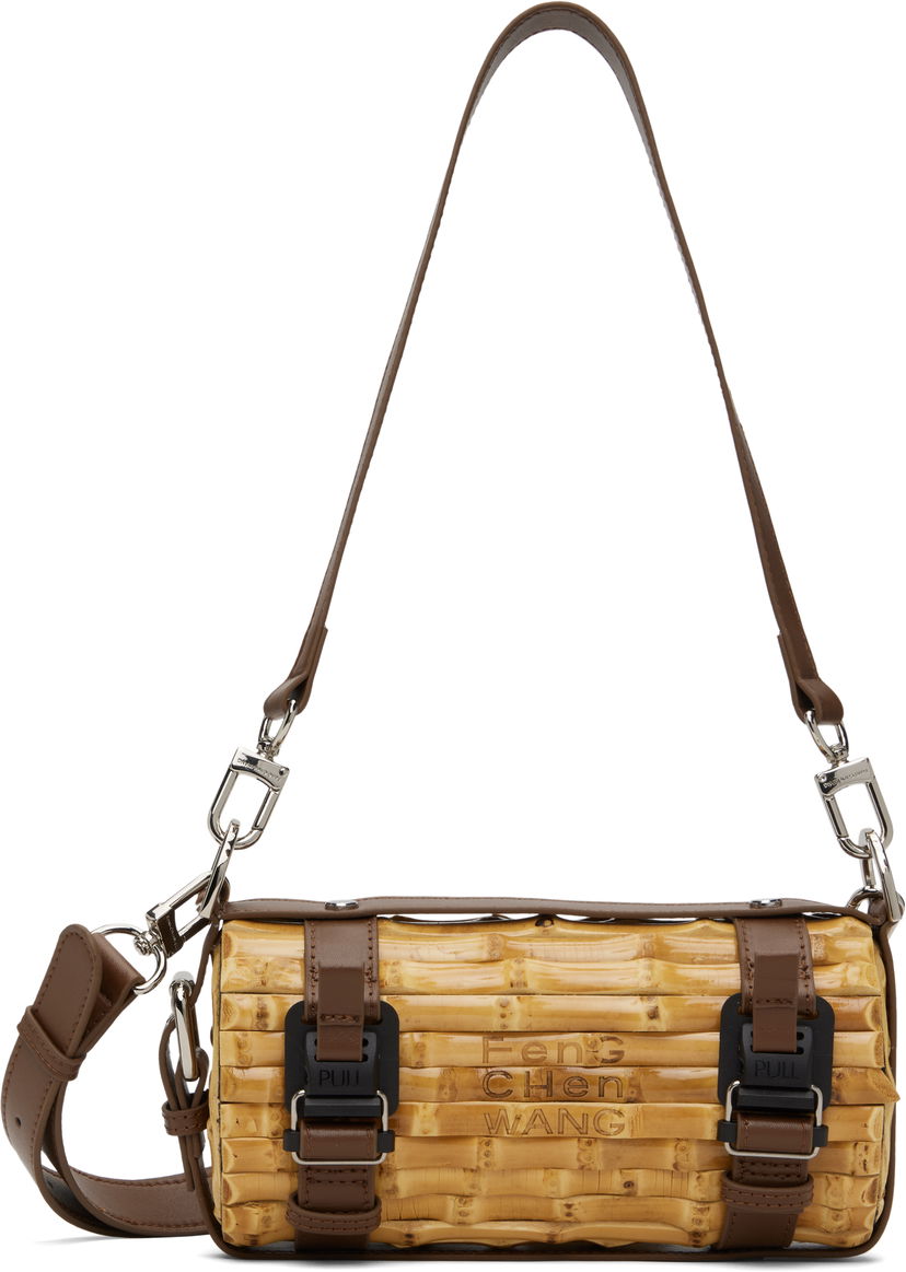 Håndtaske Feng Chen Wang Feng Chen Wang Cylinder Bamboo Bag Gul | FENG19AC10B